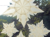 Harvest Moon by Hand Window Snowflakes
